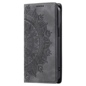 ART MANDALA Peňaženkový kryt pre Xiaomi Redmi 13 šedý