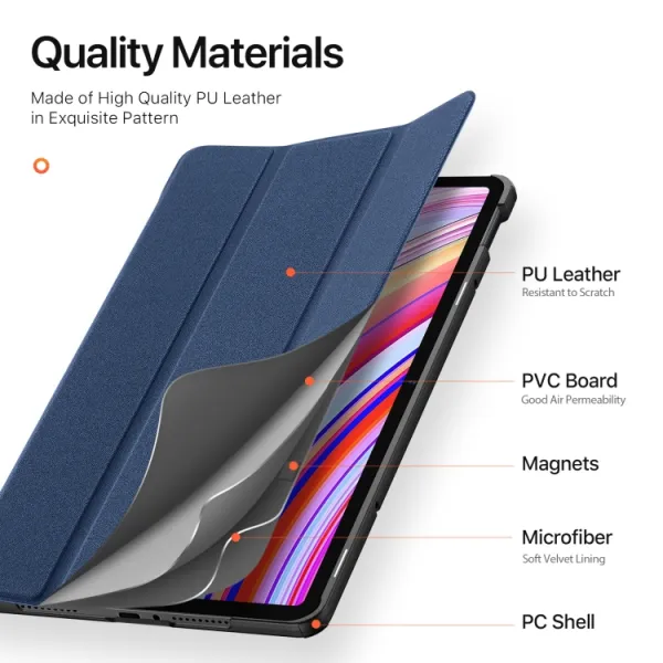 DUX DOMO Zaklápacie puzdro pre Xiaomi Redmi Pad Pro / Pad Pro 5G modré