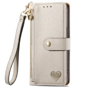 HEART Peňaženkové puzdro pre Sony Xperia 1 VI šedé
