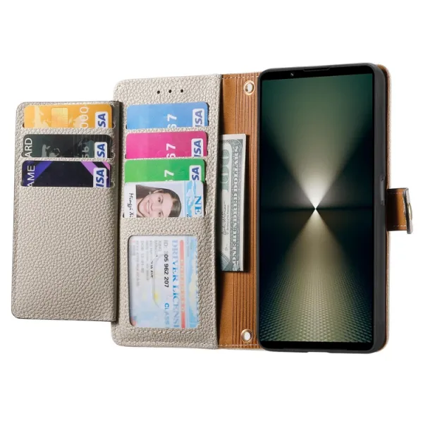HEART Peňaženkové puzdro pre Sony Xperia 1 VI šedé