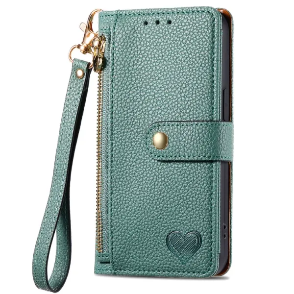HEART Peňaženkové puzdro pre Sony Xperia 1 VI zelené