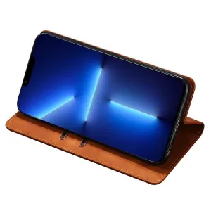 MAGNETIC Zaklápací kryt pre Huawei Pura 70 Pro svetlohnedý