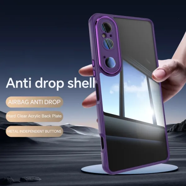 ACRYLO Ochranný kryt pre Sony Xperia 1 VI fialový