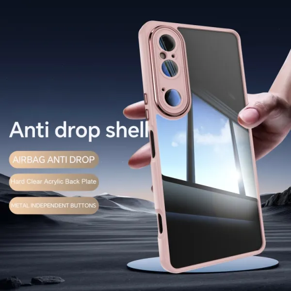 ACRYLO Ochranný kryt pre Sony Xperia 1 VI ružový