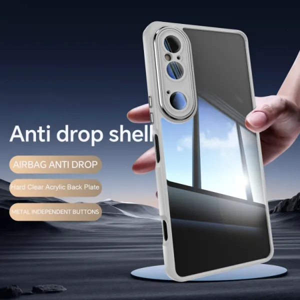 ACRYLO Ochranný kryt pre Sony Xperia 1 VI šedý