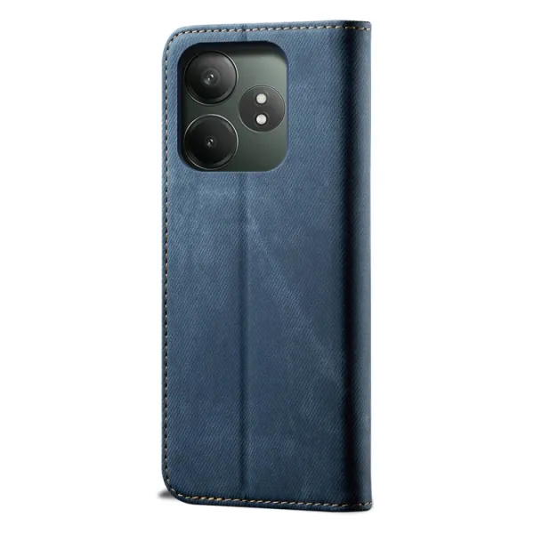 DENIM Peňaženkový kryt pre Realme GT 6 / Realme GT 6T modrý