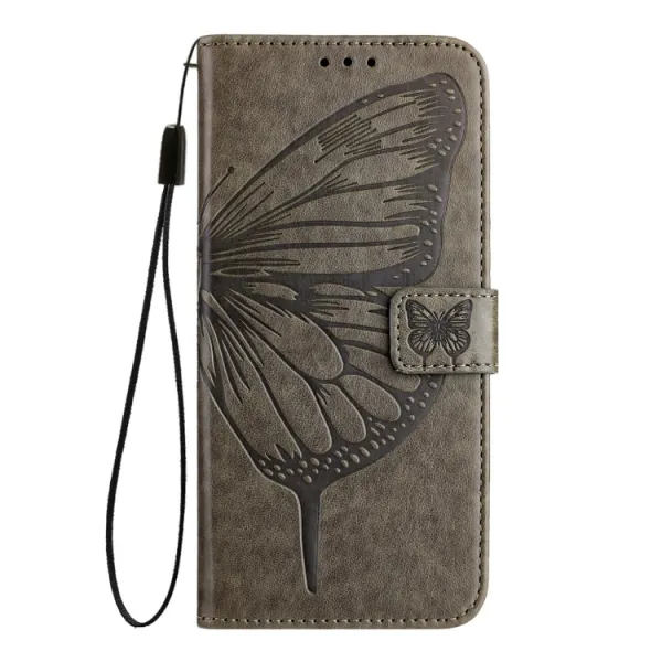 ART BUTTERFLY Peňaženkový obal pre Blackview Shark 8 šedý