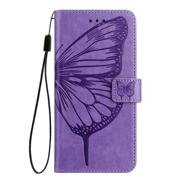 ART BUTTERFLY Peňaženkový obal pre Blackview Shark 8 svetlofialový
