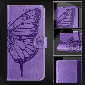 ART BUTTERFLY Peňaženkový obal pre Blackview Shark 8 svetlofialový