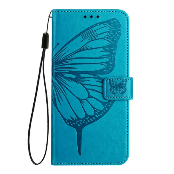 ART BUTTERFLY Peňaženkový obal pre Blackview Shark 8 modrý