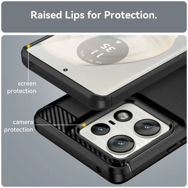 FLEXI TPU Ochranný kryt Motorola Edge 50 Pro čierny