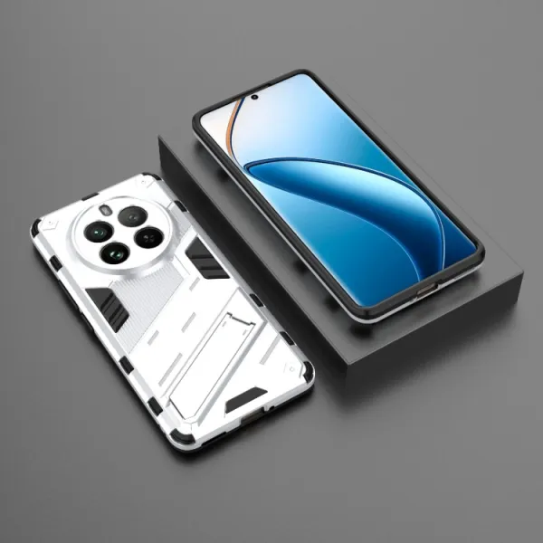 BIB Ochranný obal so stojanom pre Realme 12 Pro 5G / 12 Pro+ 5G biely