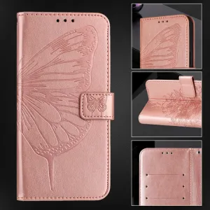ART BUTTERFLY Peňaženkový obal pre Blackview Shark 8 ružovozlatý