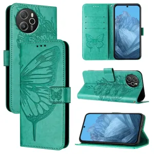 ART BUTTERFLY Peňaženkový obal pre Blackview Shark 8 zelený