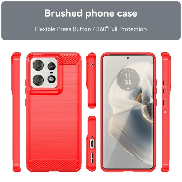 FLEXI TPU Ochranný kryt Motorola Edge 50 Pro červený