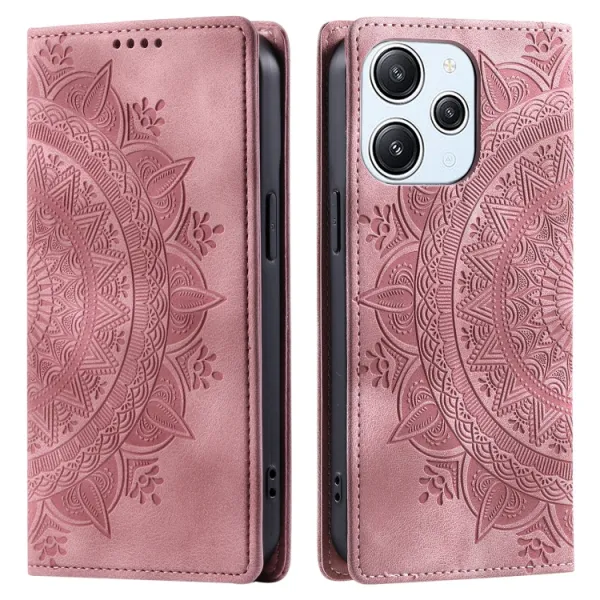 ART MANDALA Peňaženkový kryt pre Xiaomi Redmi 13 ružový