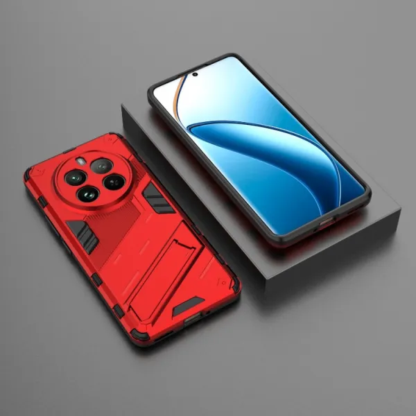 BIB Ochranný obal so stojanom pre Realme 12 Pro 5G / 12 Pro+ 5G červený