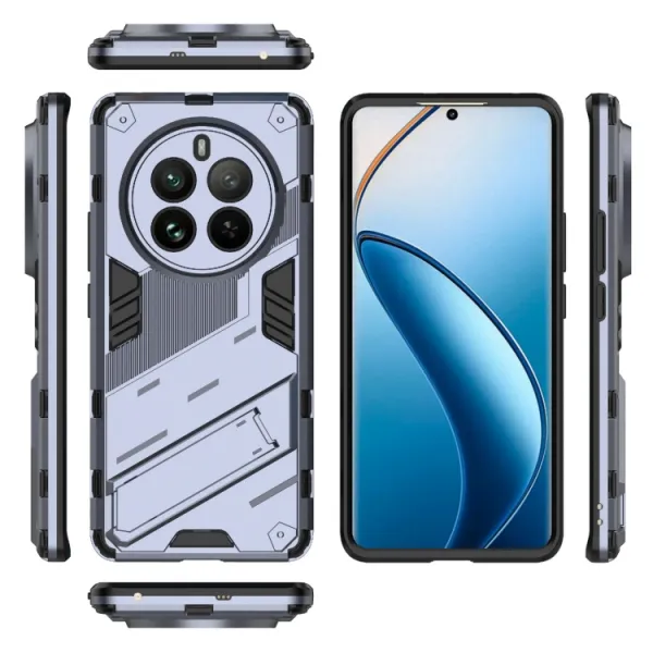 BIB Ochranný obal so stojanom pre Realme 12 Pro 5G / 12 Pro+ 5G šedý