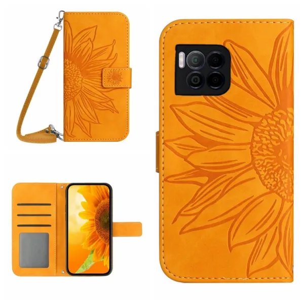 ART SUNFLOWER Peňaženkový obal so šnúrkou pre T Phone 2 Pro žltý