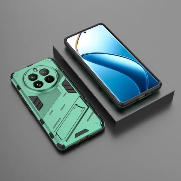 BIB Ochranný obal so stojanom pre Realme 12 Pro 5G / 12 Pro+ 5G zelený