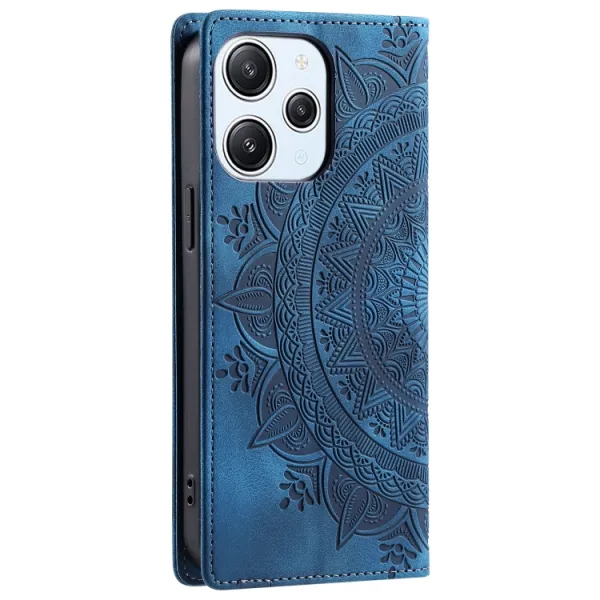 ART MANDALA Peňaženkový kryt pre Xiaomi Redmi 13 modrý