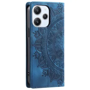 ART MANDALA Peňaženkový kryt pre Xiaomi Redmi 13 modrý
