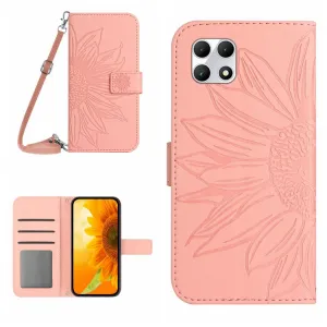 ART SUNFLOWER Peňaženkový obal so šnúrkou pre T Phone 2 ružový