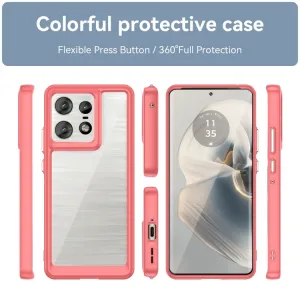 CRYSTAL Ochranný obal pre Motorola Edge 50 Pro červený