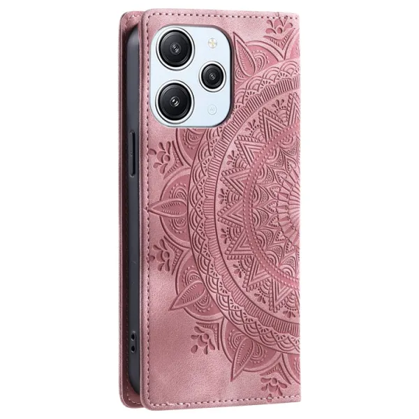 ART MANDALA Peňaženkový kryt pre Xiaomi Redmi 13 ružový