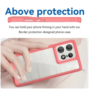 CRYSTAL Ochranný obal pre Motorola Edge 50 Pro červený