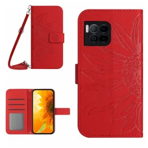 ART SUNFLOWER Peňaženkový obal so šnúrkou pre T Phone 2 Pro červený