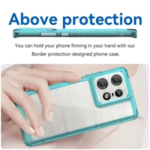 CRYSTAL Ochranný obal pre Motorola Edge 50 Pro tyrkysový