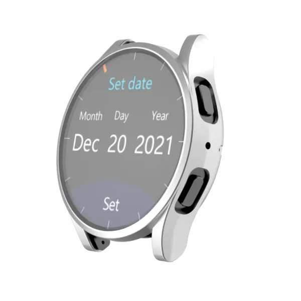 TPU FULL COVER Kryt pre Samsung Galaxy Watch 7 44mm strieborný