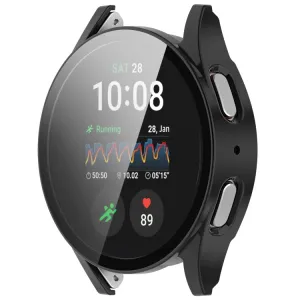 PC FULL COVER Plastový kryt so sklom pre Samsung Galaxy Watch 7 44mm čierny