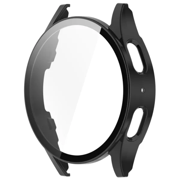 PC FULL COVER Plastový kryt so sklom pre Samsung Galaxy Watch 7 44mm čierny