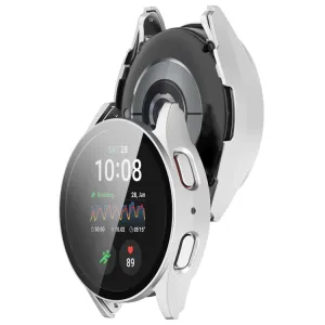 PC FULL COVER Plastový kryt so sklom pre Samsung Galaxy Watch 7 44mm strieborný