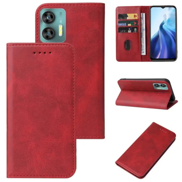 MAGNETIC Zaklápací kryt pre Oukitel C36 červený
