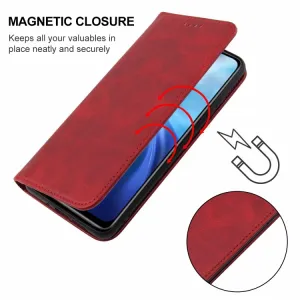 MAGNETIC Zaklápací kryt pre Oukitel C36 červený