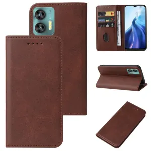 MAGNETIC Zaklápací kryt pre Oukitel C36 hnedý
