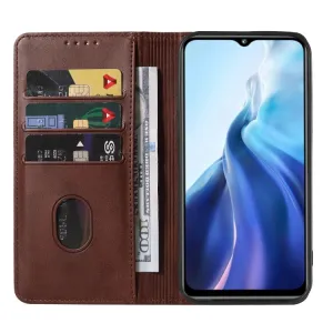 MAGNETIC Zaklápací kryt pre Oukitel C36 hnedý