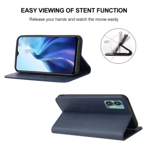 MAGNETIC Zaklápací kryt pre Oukitel C36 modrý