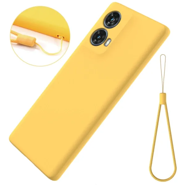 RUBBER Ochranný obal pre Motorola Moto G85 5G žltý
