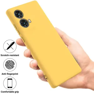 RUBBER Ochranný obal pre Motorola Moto G85 5G žltý