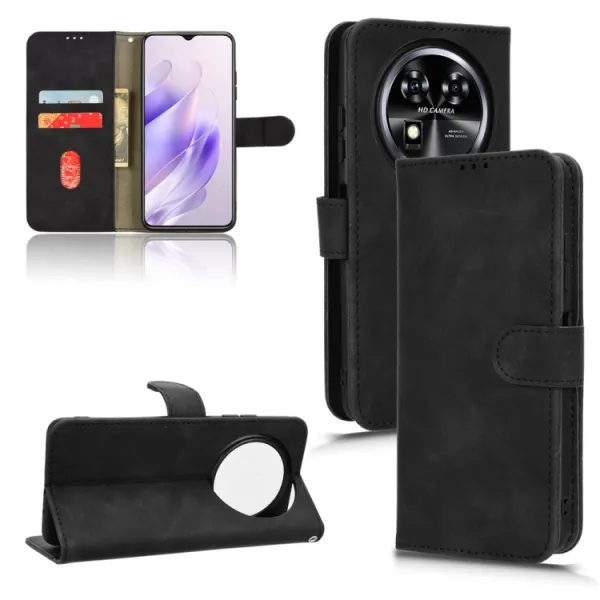 SKIN FLIP Peňaženkové puzdro pre Oukitel C37 čierne