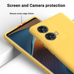 RUBBER Ochranný obal pre Motorola Moto G85 5G žltý