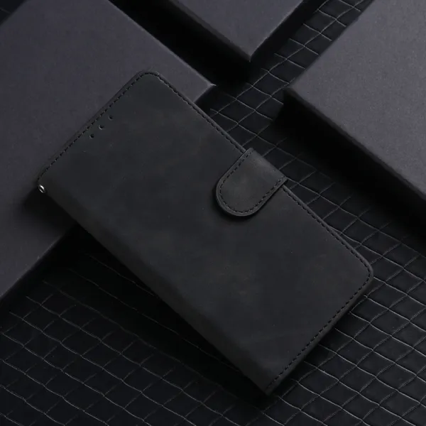 SKIN FLIP Peňaženkové puzdro pre Oukitel C37 čierne