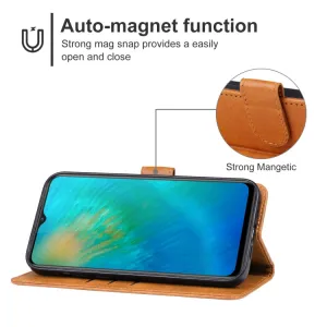 SMOOTH Peňaženkové puzdro pre Oukitel C38 hnedé