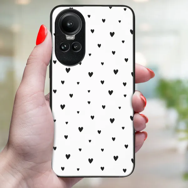 MY ART Ochranný kryt pre Oppo Reno10 5G / Reno10 Pro 5G BLACK HEARTS (167)