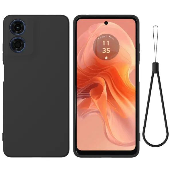 RUBBER Ochranný kryt pre Motorola Moto E14 čierny