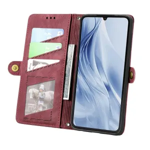 GEOM Peňaženkové puzdro pre Xiaomi Redmi 13C 5G červené